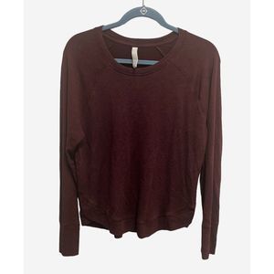 Athleta Purple Maroon Crewneck Sweatshirt / Tshirt Women's Size Medium P